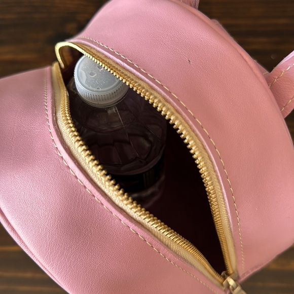 NEW Portland Leather Vintage Pink Mini Snap Backpack - Picture 9 of 10